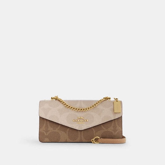 Coach Handbags - Klare Envelope Crossbody Bag In Blocked Signature Canvas